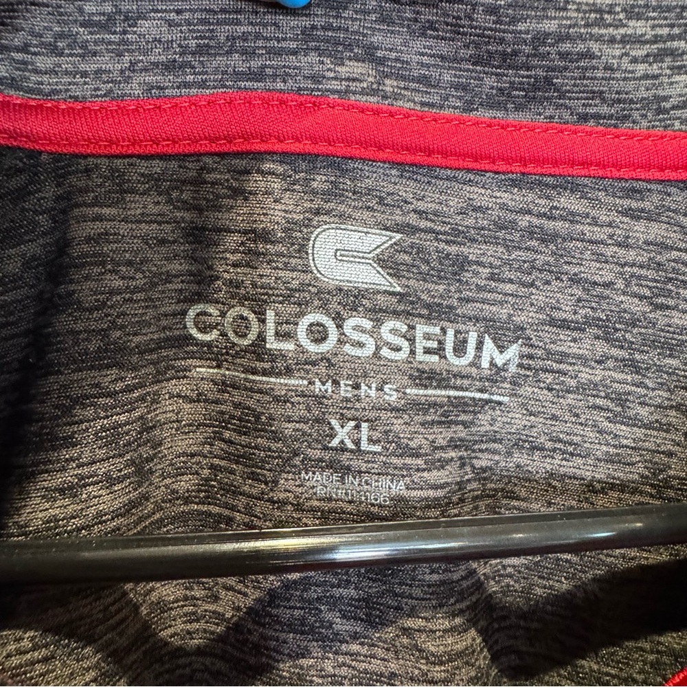 Colosseum Men's XL University of Oklahoma OU Boomer Sooner Dark Grey Polo - Picture 5 of 7